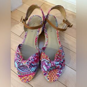 Talbots espadrille bow sandal. Size 9